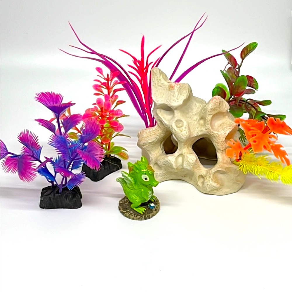 Colorful Aquarium Decor Set
